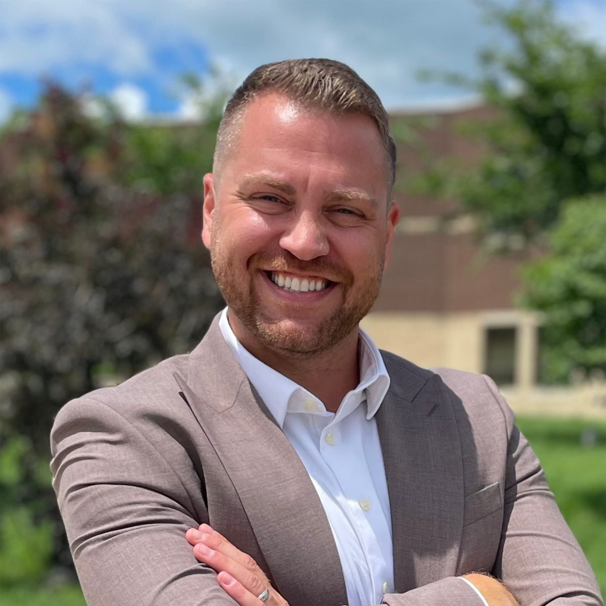 Head shot of principal Matt Lakis.